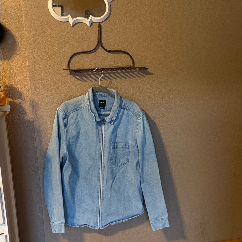 RVCA Light Blue Shirt Jacket